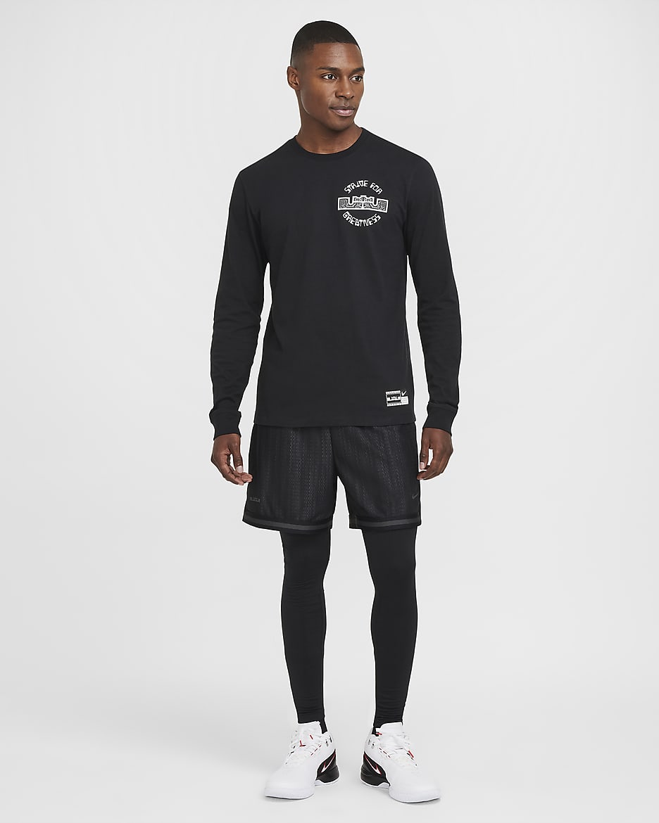 Lebron black sleeved jersey online